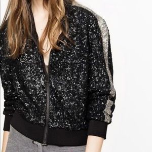 Zadig and Voltaire baby sequined bomber